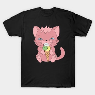 Cat with ice cream T-Shirt